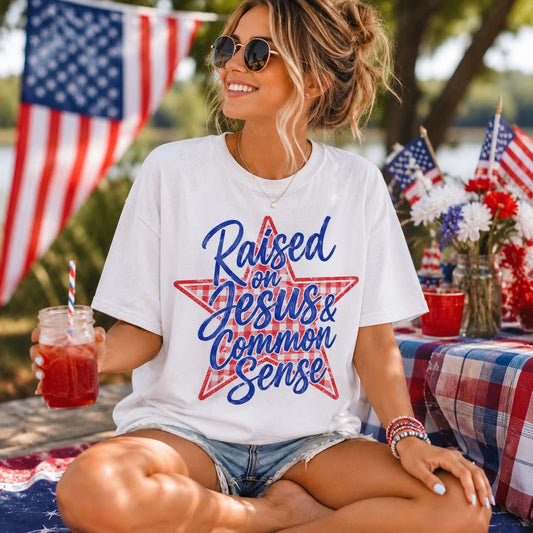 RAISED ON JESUS- DTF TRANSFER