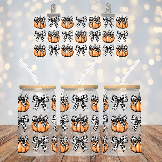 PUMPKIN BOW- UV DTF WRAP
