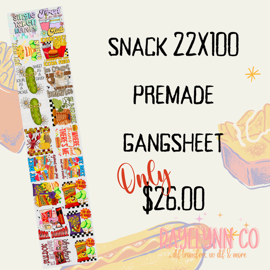 SNACK PACK PREMADE 22X100 GANGSHEET