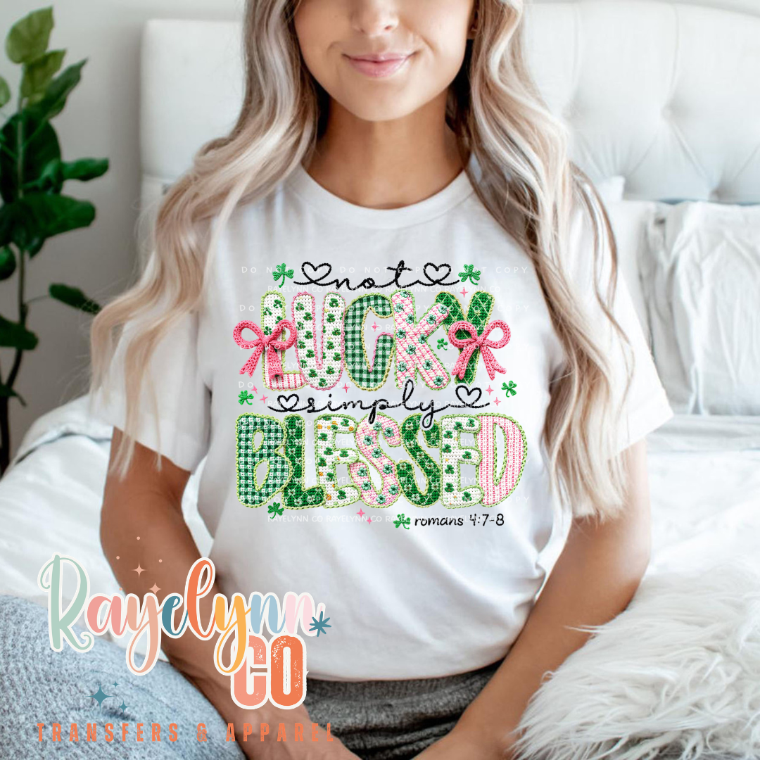 LUCKY BLESSED- DTF TRANSFER