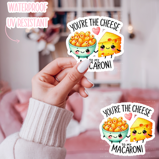 MAC & CHEESE- DIE CUT STICKER