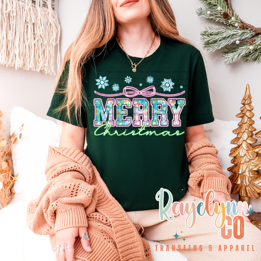 MERRY CHRISTMAS- DTF TRANSFER