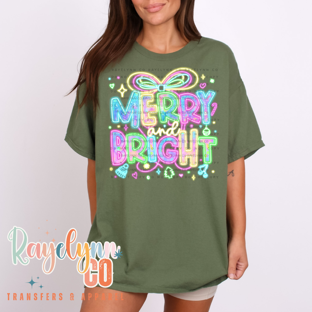 MERRY & BRIGHT- DTF TRANSFER