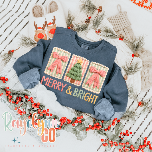 MERRY & BRIGHT KNIT- DTF TRANSFER