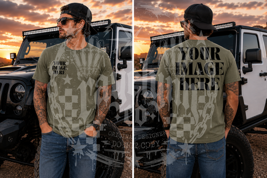 BELLA + CANVAS MILITARY GREEN BLANK MOCKUP- DIGITAL DOWNLOAD