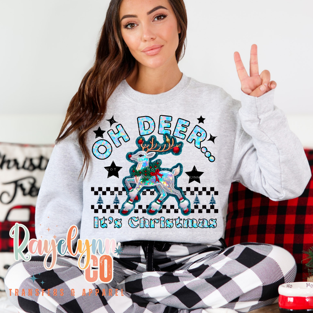 OH DEER IT'S CHRISTMAS- DTF TRANSFER