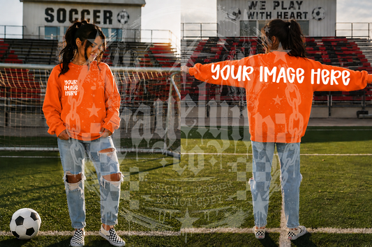 GILDAN ORANGE BLANK MOCKUP- DIGITAL DOWNLOAD