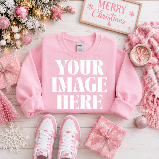 GILDAN PINK BLANK MOCKUP- DIGITAL DOWNLOAD