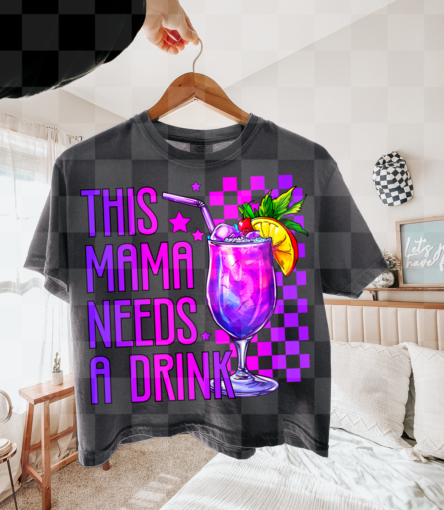 THIS MAMA NEEDS A DRINK- DTF TRANSFER