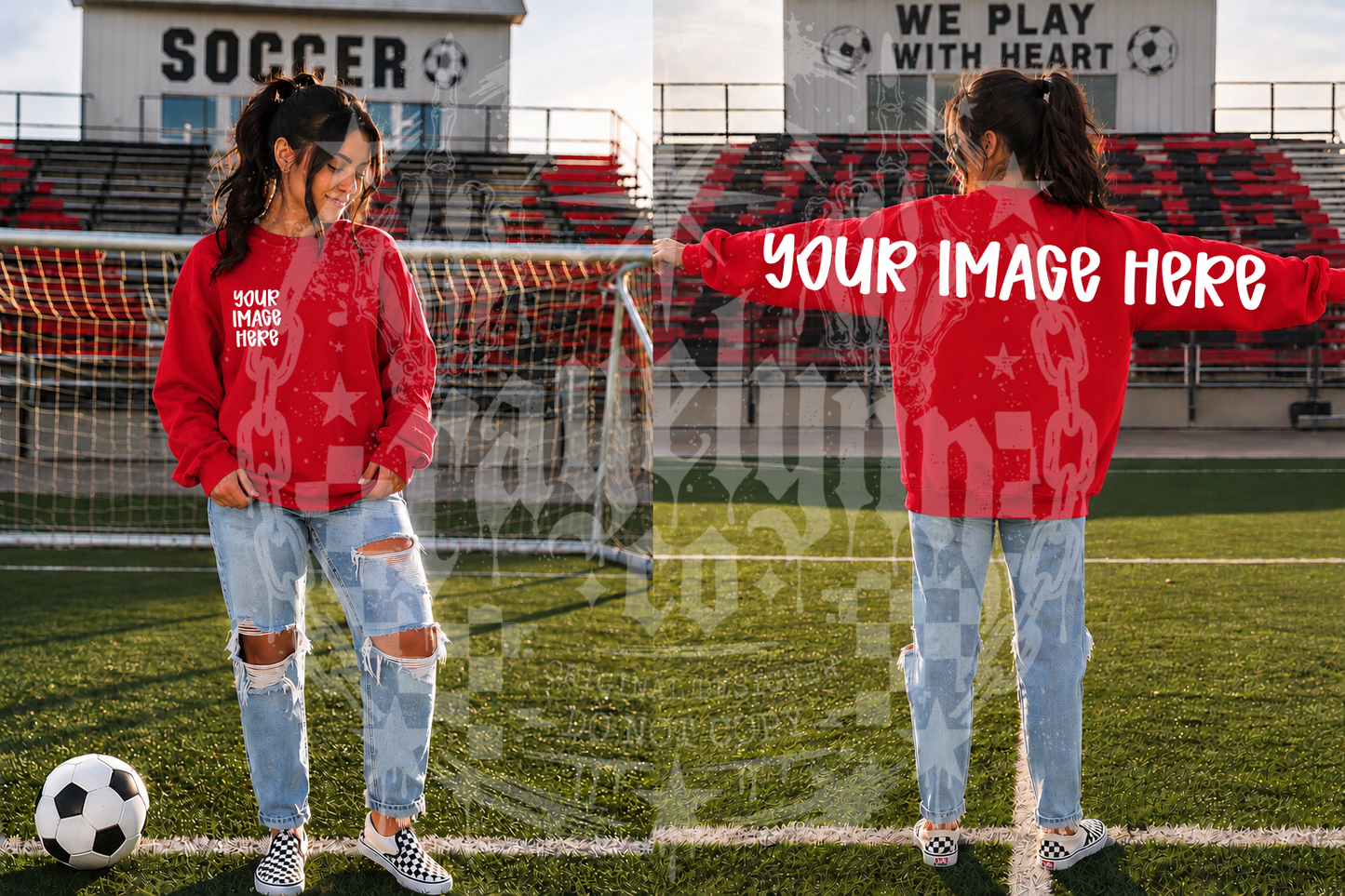 GILDAN RED BLANK MOCKUP- DIGITAL DOWNLOAD