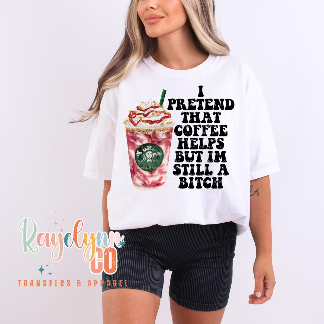 RED COFFEE DRIZZLE- DTF TRANSFER