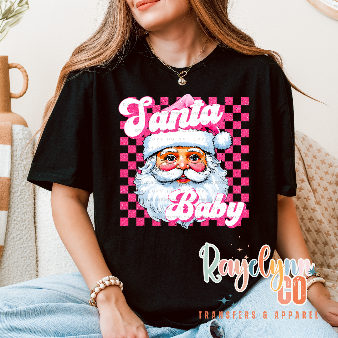 SANTA BABY PINK- DTF TRANSFER