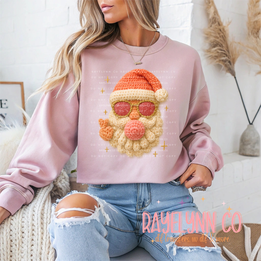 CROCHET SANTA BUBBLE- DTF