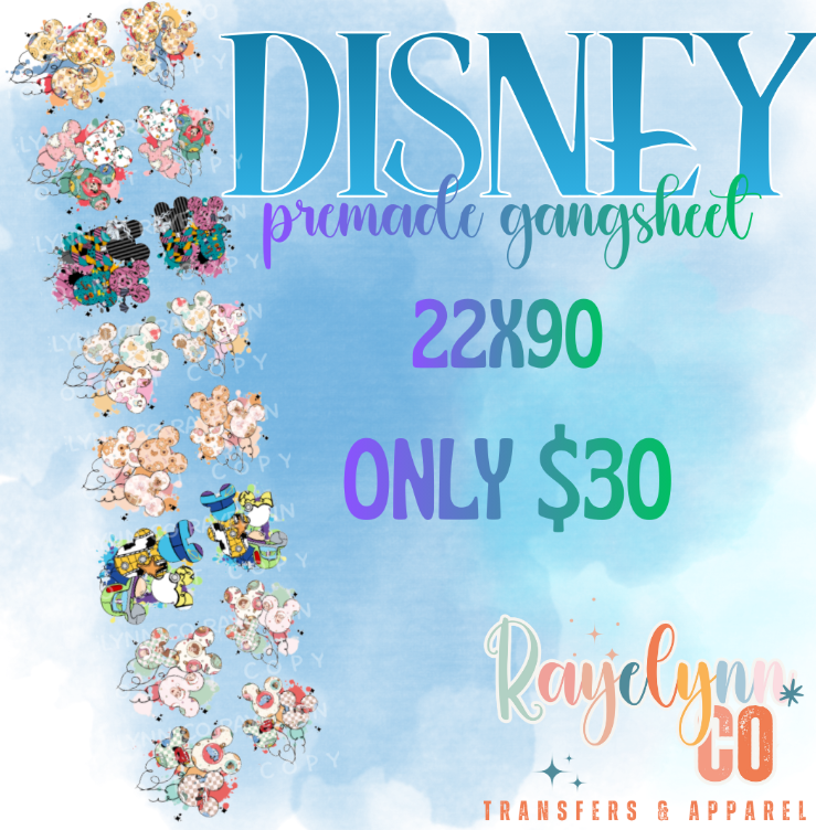 BALLOON PREMADE 22X90 GANGSHEET