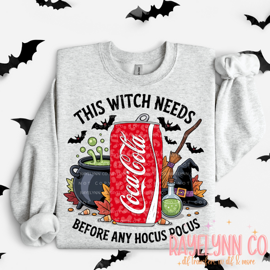 THIS WITCH NEEDS COKE- DTF