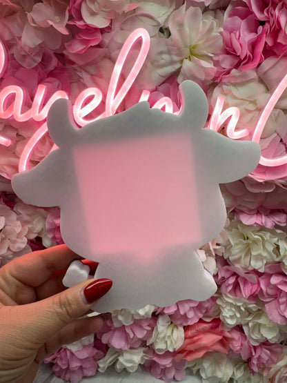 HIGHLAND COW STICKY NOTE HOLDER-3D PRINTED