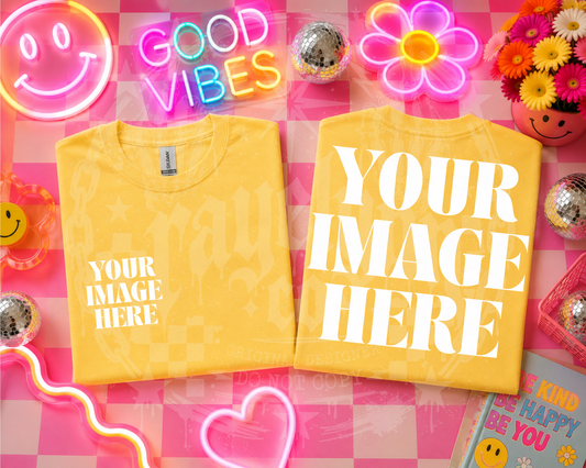 GILDAN YELLOW BLANK MOCK UP- DIGITAL DOWNLOAD