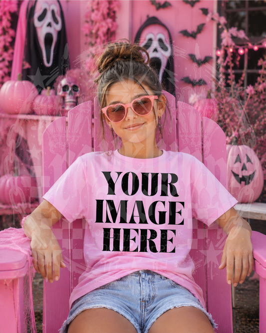 GILDAN PINK BLANK MOCK UP- DIGITAL DOWNLOAD