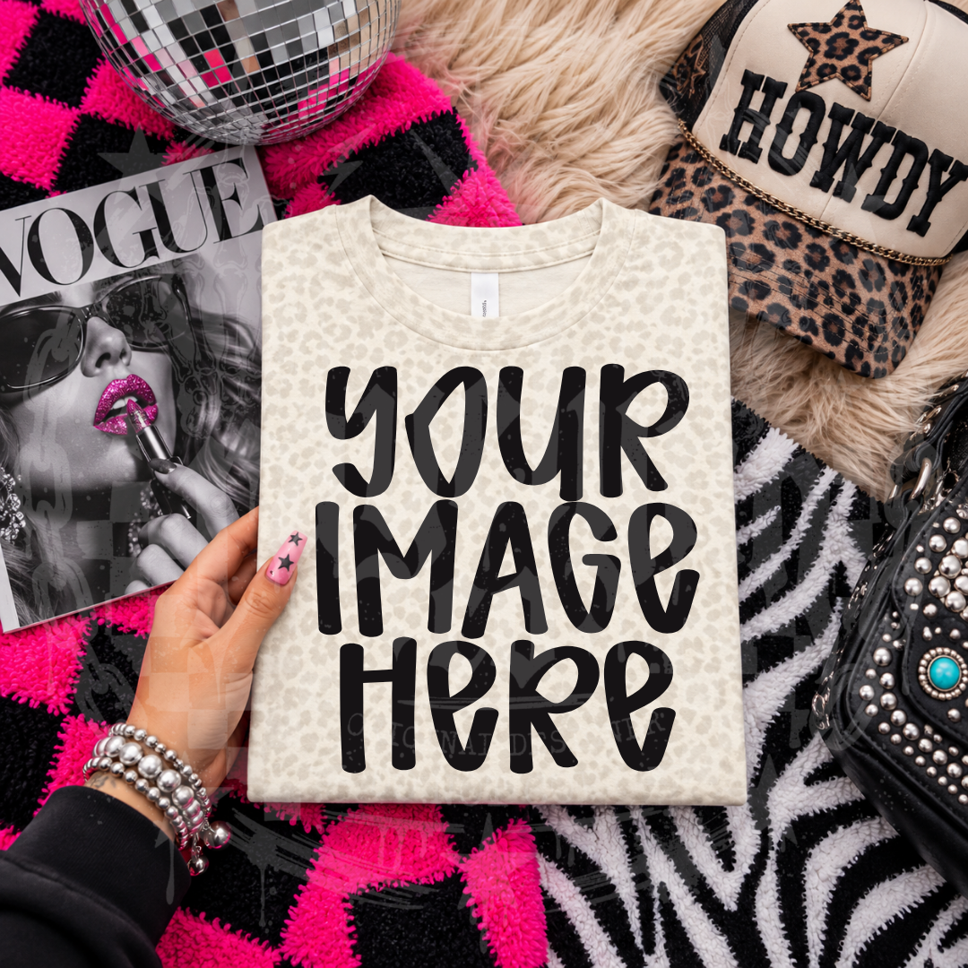 LAT 6901 UNISEX NATURAL LEOPARD BLANK MOCKUP- DIGITAL DOWNLOAD
