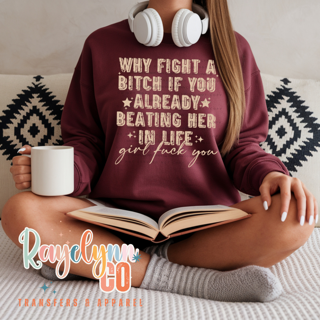 WHY FIGHT- DTF TRANSFER