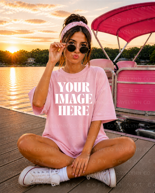 COMFORT COLOR PINK BLANK MOCK UP- DIGITAL DOWNLOAD