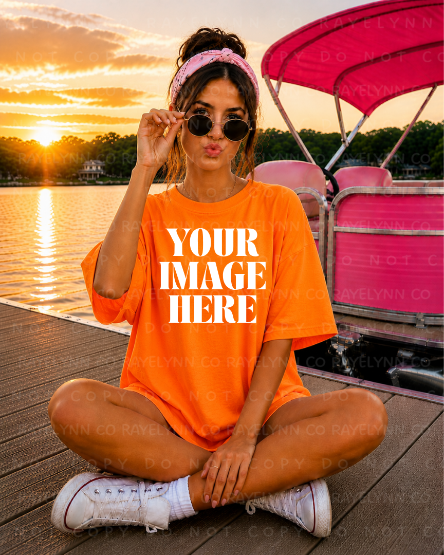 COMFORT COLOR ORANGE BLANK MOCK UP- DIGITAL DOWNLOAD