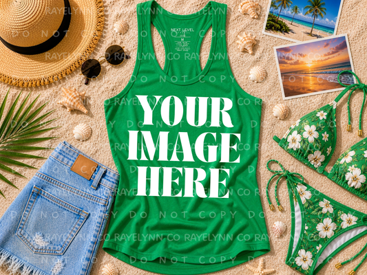NEXT LEVEL KELLY GREEN BLANK MOCK UP- DIGITAL DOWNLOAD