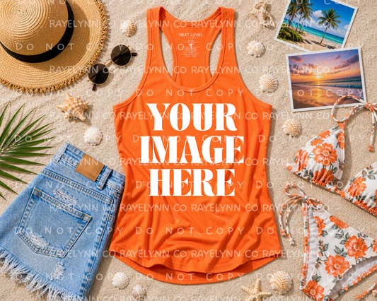NEXT LEVEL ORANGE BLANK MOCK UP- DIGITAL DOWNLOAD