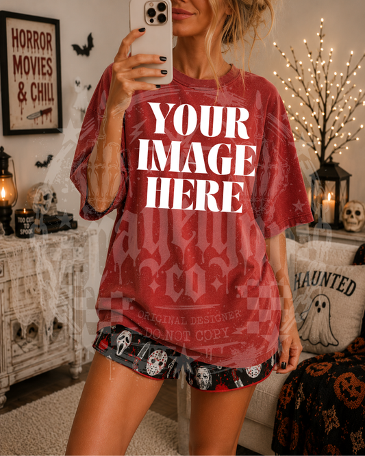 COMFORT COLOR RED BLANK MOCK UP- DIGITAL DOWNLOAD