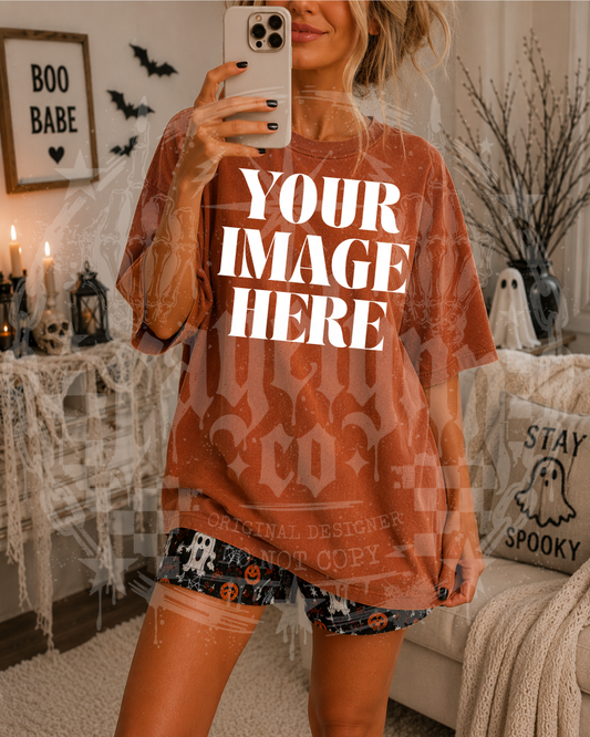 COMFORT COLOR BURNT ORANGE BLANK MOCK UP- DIGITAL DOWNLOAD