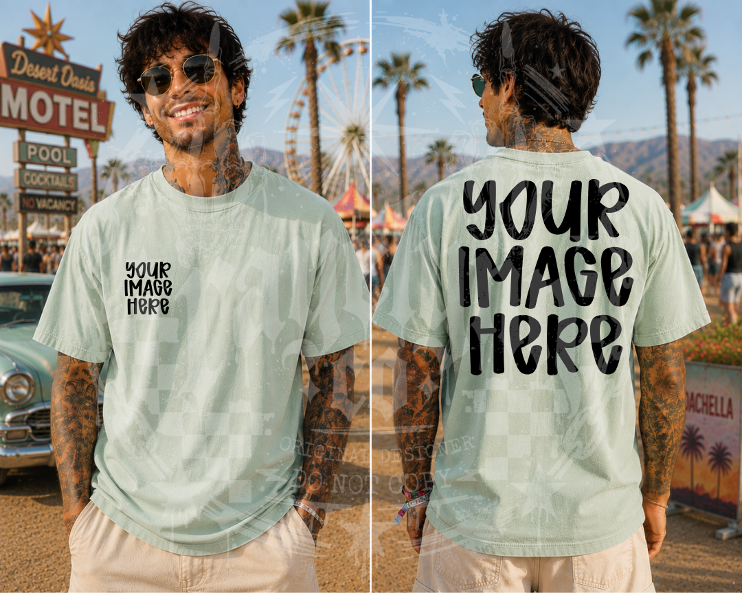 COMFORT COLOR CHALKY MINT BLANK MOCKUP- DIGITAL DOWNLOAD