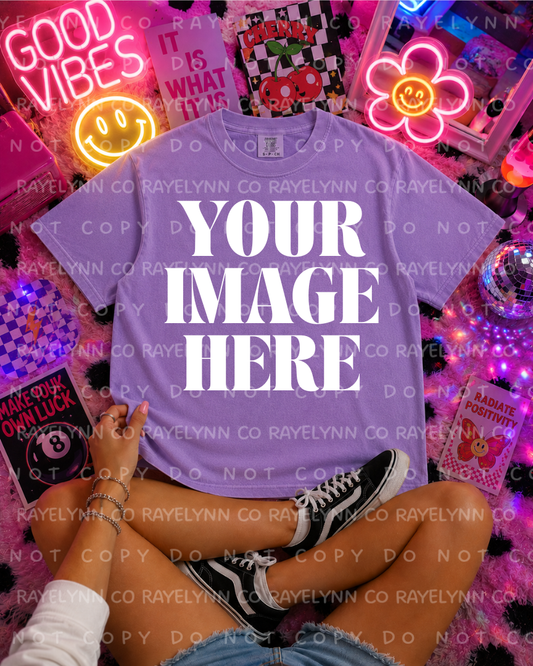 COMFORT COLOR VIOLET BLANK MOCK UP- DIGITAL DOWNLOAD