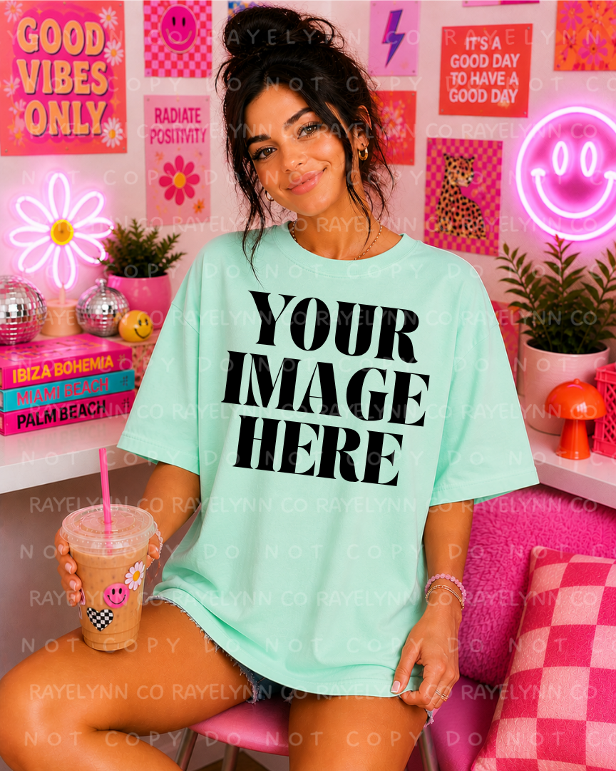 COMFORT COLOR MINT BLANK MOCK UP- DIGITAL DOWNLOAD