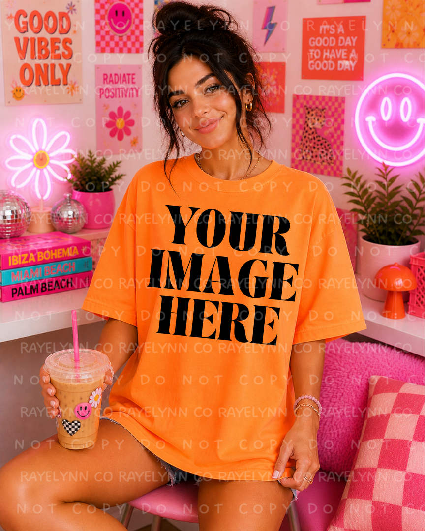 COMFORT COLOR BURNT ORANGE BLANK MOCK UP- DIGITAL DOWNLOAD