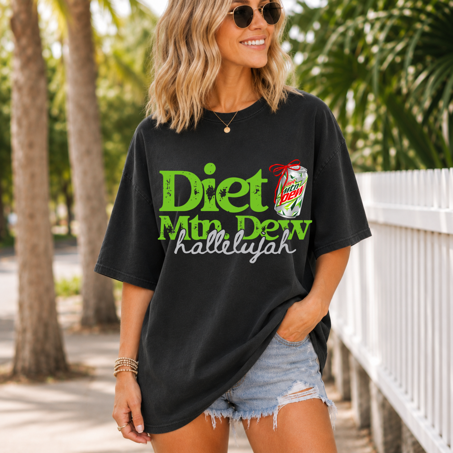 DIET MTN DEW HALLELUJAH- DTF TRANSFER