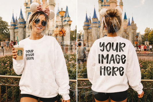 GILDAN WHITE BLANK MOCKUP- DIGITAL DOWNLOAD