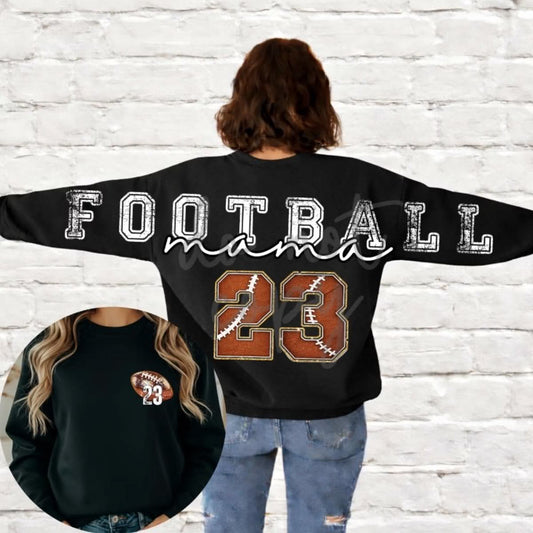 FOOTBALL (CUSTOM NUMBERS)- DTF TRANSFER