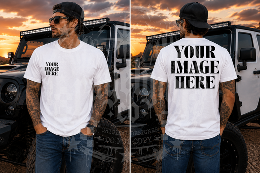 GILDAN WHITE BLANK MOCKUP- DIGITAL DOWNLOAD