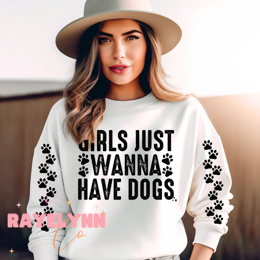 GIRLS JUST WANNA HAVE DOGS (BUNDLE)- DTF