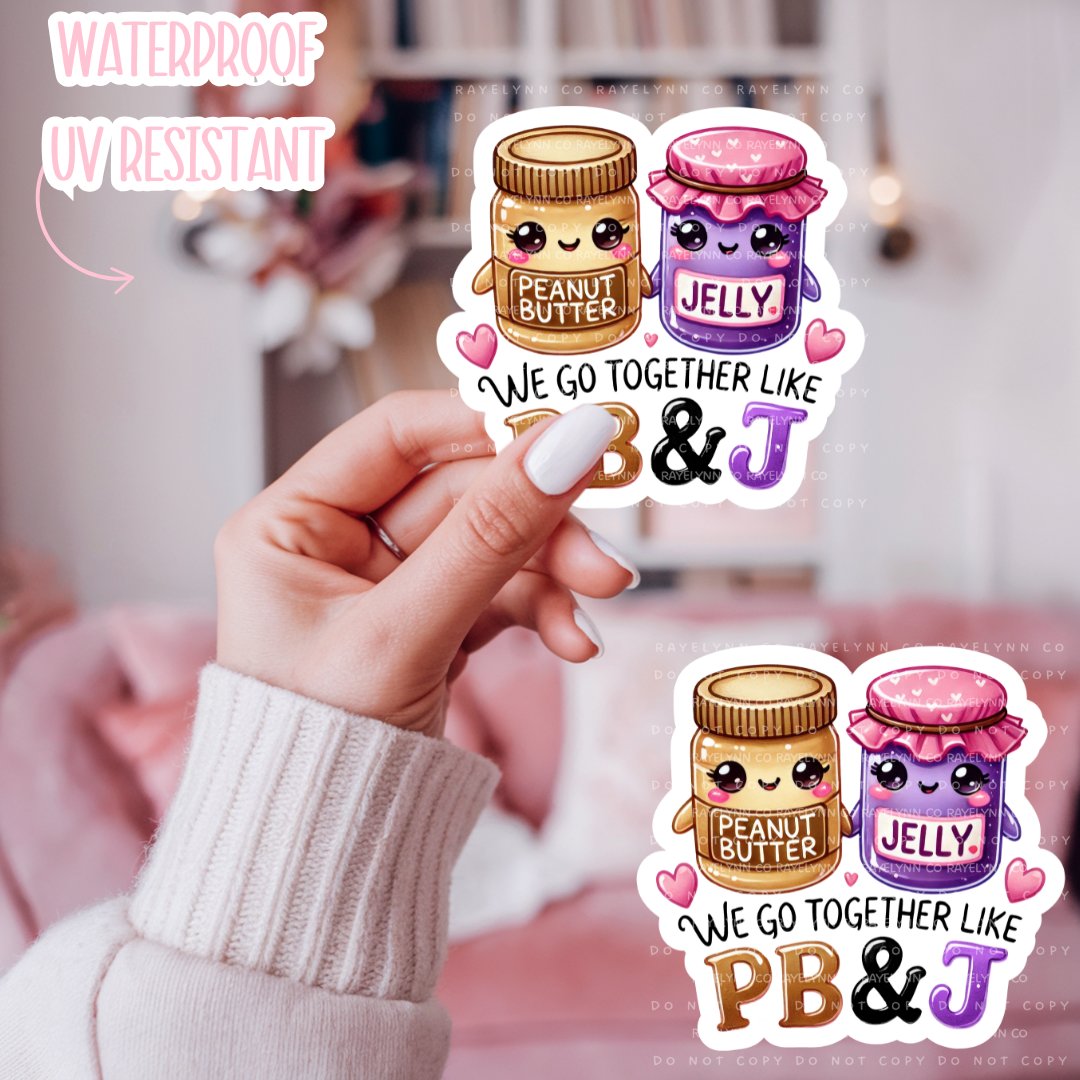 PB&J- DIE CUT STICKER