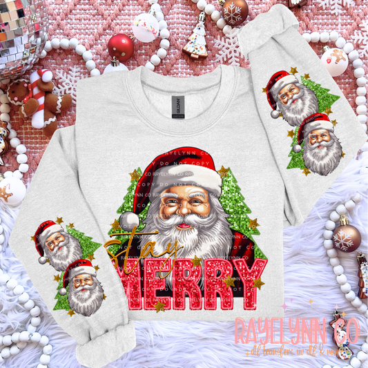 SANTA (BUNDLE W/2 SLEEVES)- DTF