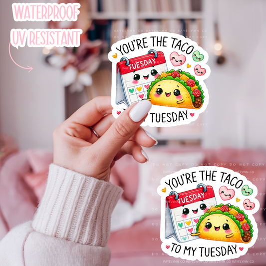 TACO TUESDAY- DIE CUT STICKER