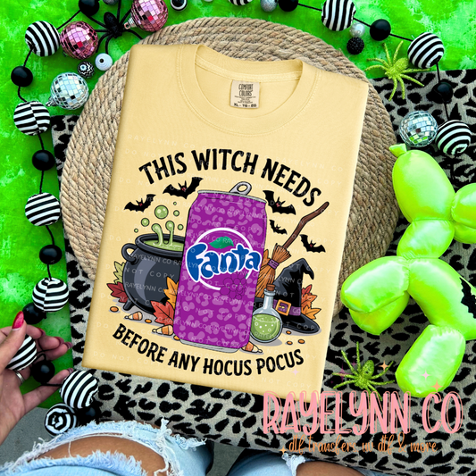 THIS WITCH NEEDS GRAPE- DTF