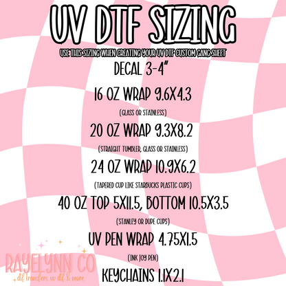 CUSTOM UVDTF GANGSHEET