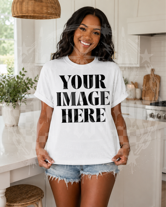 GILDAN WHITE BLANK MOCK UP- DIGITAL DOWNLOAD