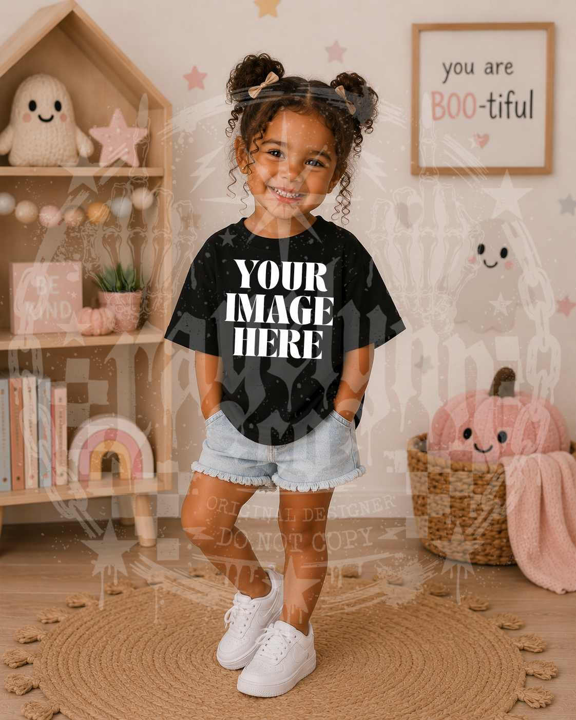 GILDAN BLACK BLANK MOCKUP- DIGITAL DOWNLOAD