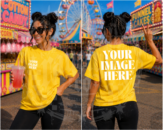 GILDAN YELLOW BLANK MOCK UP- DIGITAL DOWNLOAD