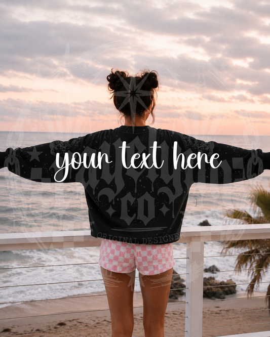 GILDAN BLACK CREWNECK BLANK MOCKUP- DIGITAL DOWNLOAD