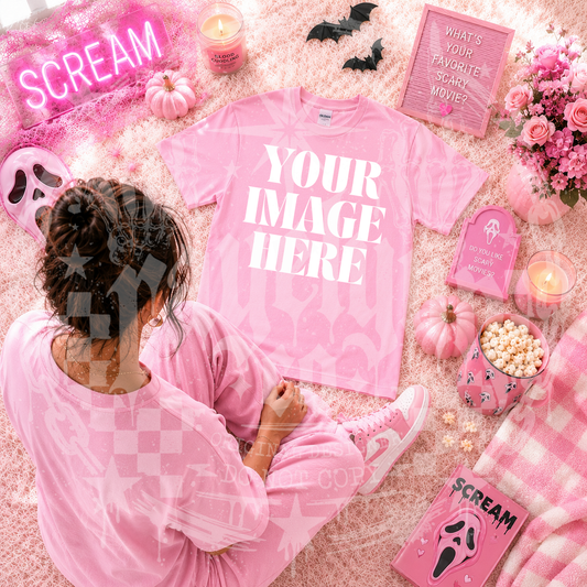 GILDAN PINK BLANK MOCK UP- DIGITAL DOWNLOAD