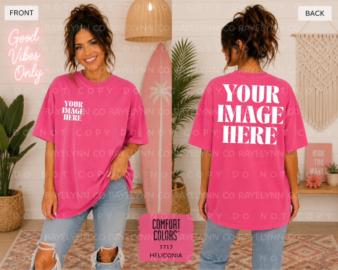COMFORT COLOR HELICONIA BLANK MOCK UP- DIGITAL DOWNLOAD